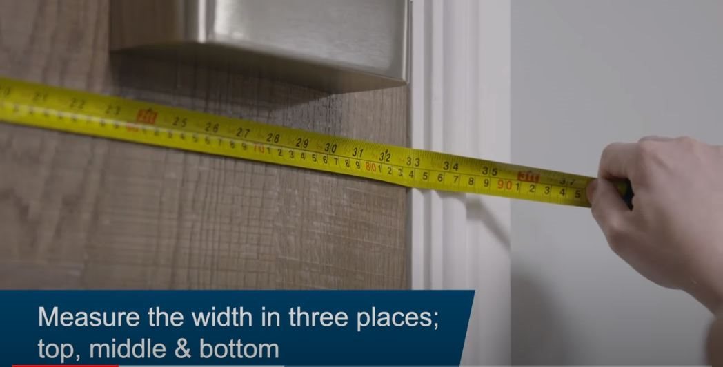 How to measure a door