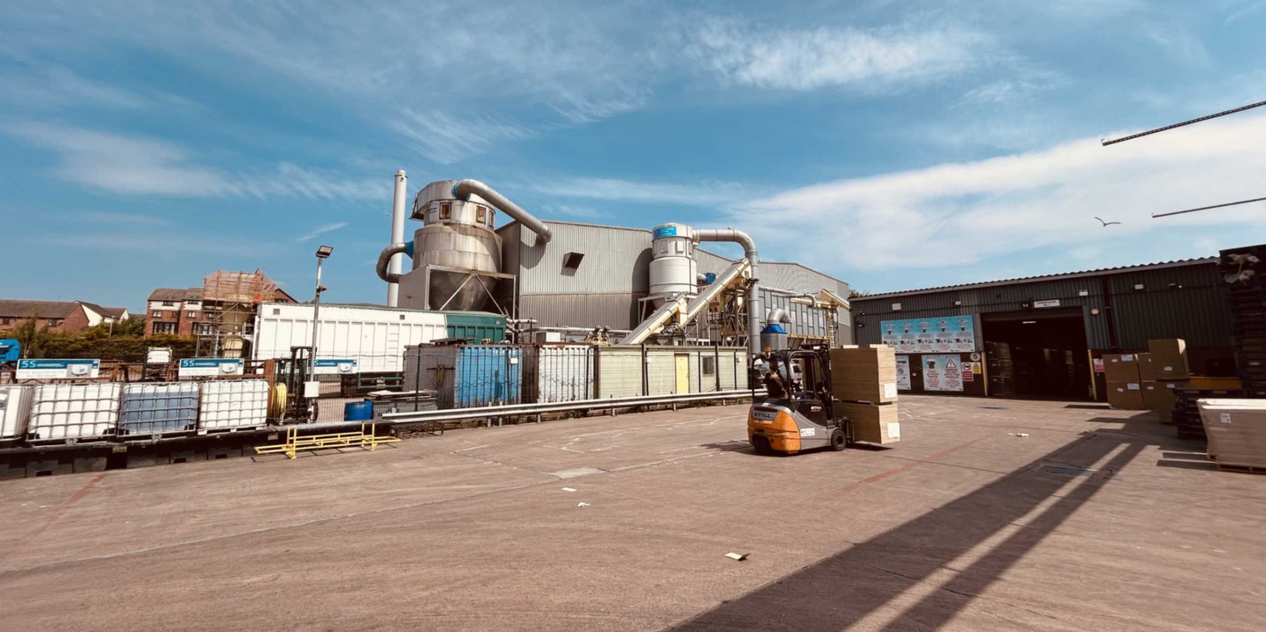 A landscape image of the the outside of JELD-WEN's Penrith manufacturing site.
